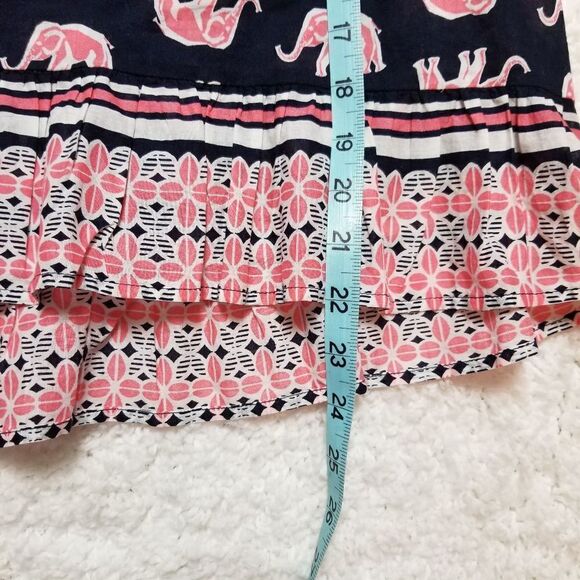 Crown & Ivy Navy + Pink Elephant Top PXL - Picture 7 of 7